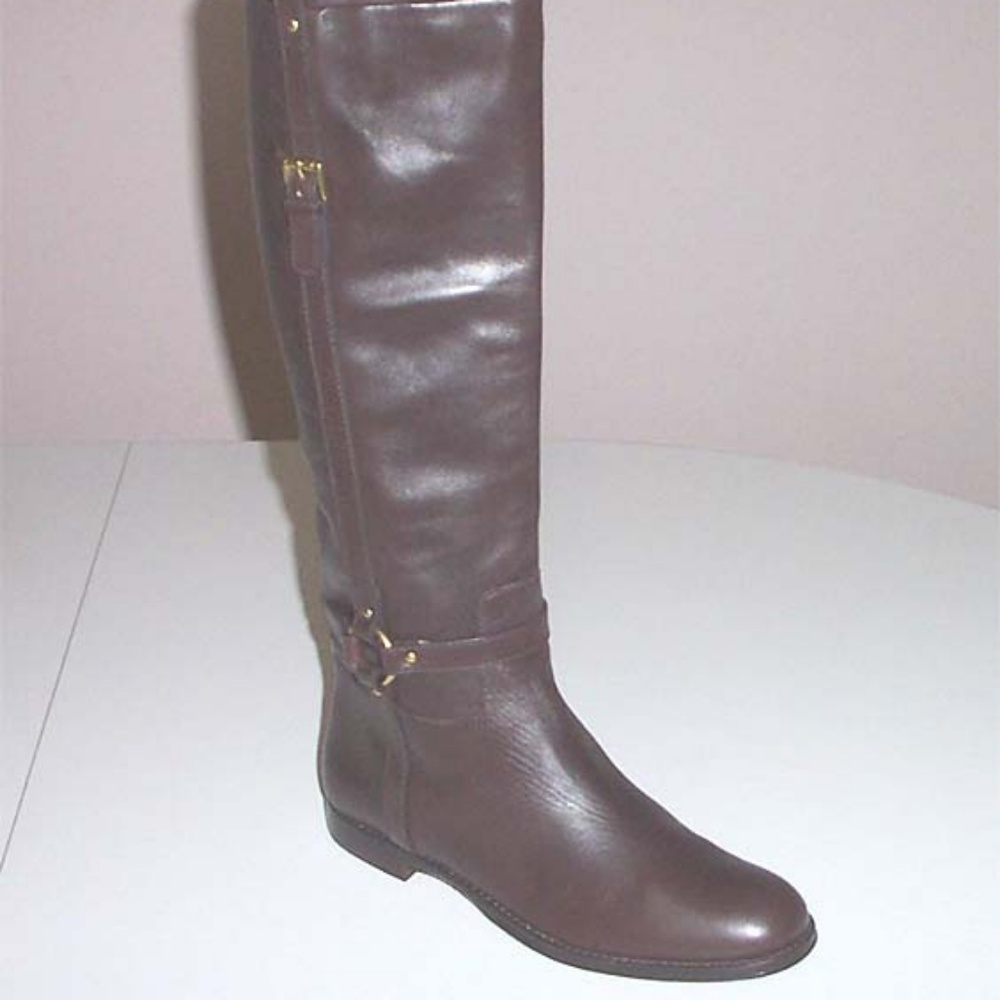 COACH Women's Monday brown tall riding boots 9.5